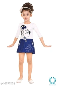 Princess Stylus Girls Frocks & Dresses - 1 Years, White/Red, Cotton Blend, Frock, Pack Of:1